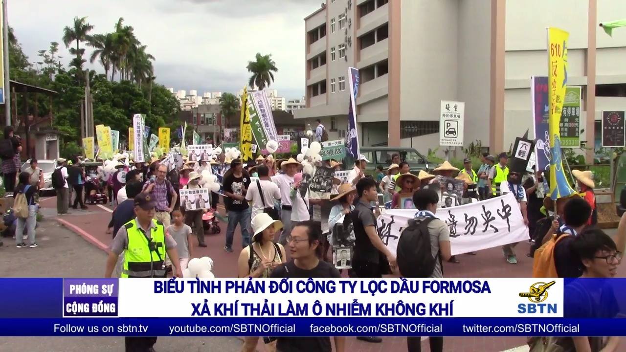 BIỂU TÌNH PHẢN ĐỐI CÔNG TY FORMOSA ĐÀI LOAN XẢ KHÍ THẢI LÀM Ô NHIỄM MÔI TRƯỜNG